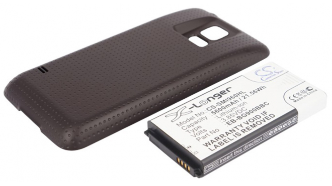 Аккумуляторная батарея для телефона, смартфона Samsung SM-G900H Galaxy S5. Артикул iB-M695.Емкость (mAh): 5600. Напряжение (V): 3,85