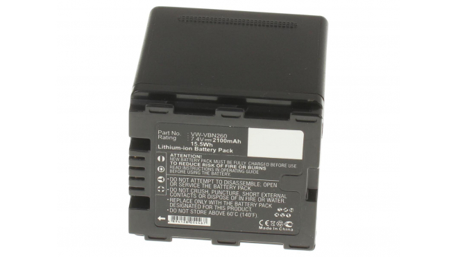 Аккумуляторная батарея VW-VBN130-K для фотоаппаратов и видеокамер Panasonic. Артикул iB-F229.Емкость (mAh): 2100. Напряжение (V): 7,4