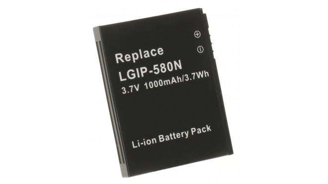 Аккумуляторная батарея LGIP-580N для телефонов, смартфонов LG. Артикул iB-M440.Емкость (mAh): 900. Напряжение (V): 3,7