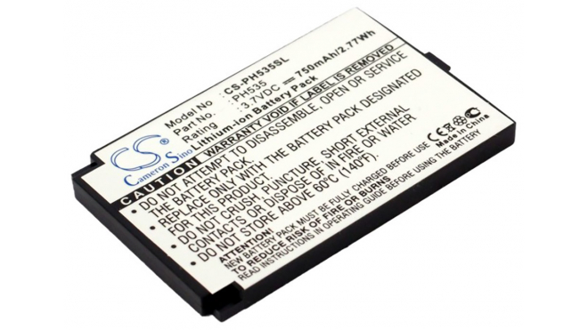 Аккумуляторная батарея для телефона, смартфона Philips 759. Артикул iB-M198.Емкость (mAh): 750. Напряжение (V): 3,7