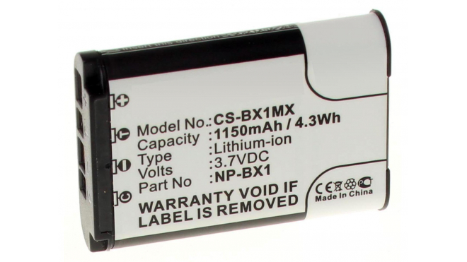 Аккумуляторная батарея NP-BX1 для фотоаппаратов и видеокамер Sony. Артикул iB-F305.Емкость (mAh): 1150. Напряжение (V): 3,7