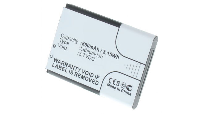 Аккумуляторная батарея BST3108BE для телефонов, смартфонов Samsung. Артикул iB-M2618.Емкость (mAh): 850. Напряжение (V): 3,7