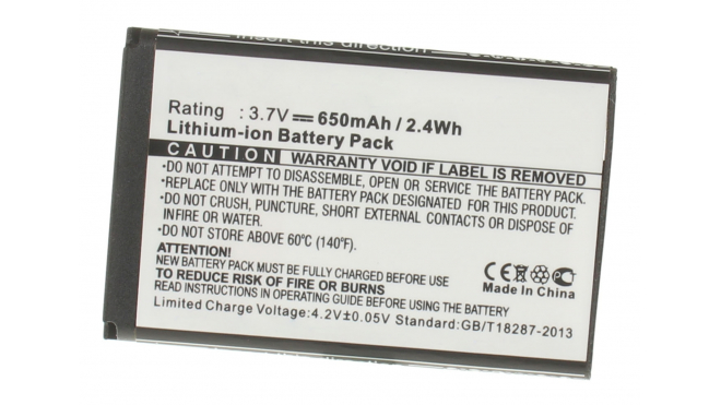 Аккумуляторная батарея для телефона, смартфона LG GB220. Артикул iB-M383.Емкость (mAh): 650. Напряжение (V): 3,7