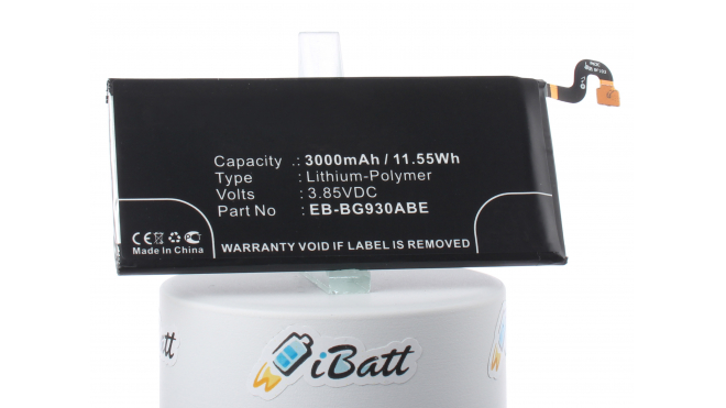Аккумуляторная батарея EB-BG930ABE для телефонов, смартфонов Samsung. Артикул iB-M2724.Емкость (mAh): 3000. Напряжение (V): 3,85