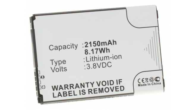Аккумуляторная батарея iBatt iB-M1348 для телефонов, смартфонов LGЕмкость (mAh): 2150. Напряжение (V): 3,8