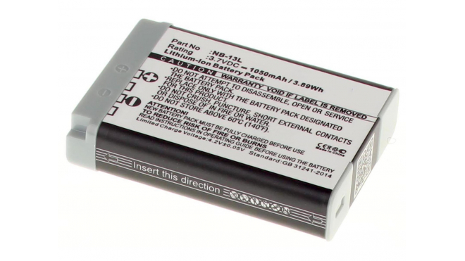 Аккумуляторные батареи для фотоаппаратов и видеокамер Canon Powershot G7X MARK 2Емкость (mAh): 1050. Напряжение (V): 3,7