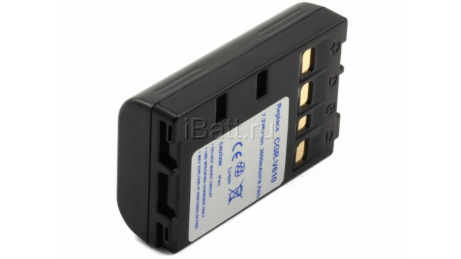 Аккумуляторная батарея CGR-V26SE/1B для фотоаппаратов и видеокамер Panasonic. Артикул iB-F213.Емкость (mAh): 2600. Напряжение (V): 7,4