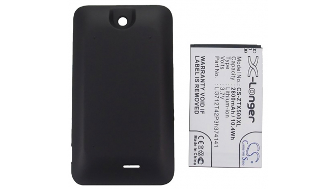 Аккумуляторная батарея iBatt iB-M3029 для телефонов, смартфонов ZTEЕмкость (mAh): 2800. Напряжение (V): 3,7