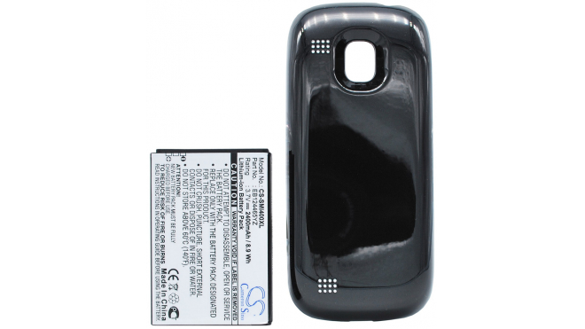 Аккумуляторная батарея для телефона, смартфона Samsung Galaxy S i400. Артикул iB-M2668.Емкость (mAh): 2400. Напряжение (V): 3,7