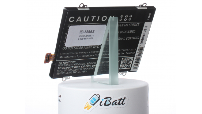 Аккумуляторная батарея iBatt iB-M863 для телефонов, смартфонов AsusЕмкость (mAh): 2500. Напряжение (V): 3,8