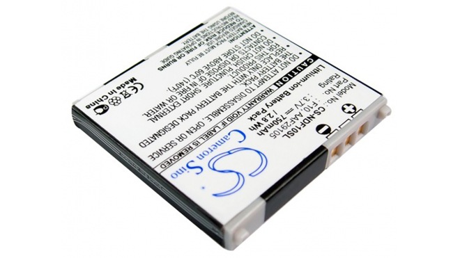 Аккумуляторная батарея для телефона, смартфона NTT DoCoMo F906i. Артикул iB-M2380.Емкость (mAh): 750. Напряжение (V): 3,7