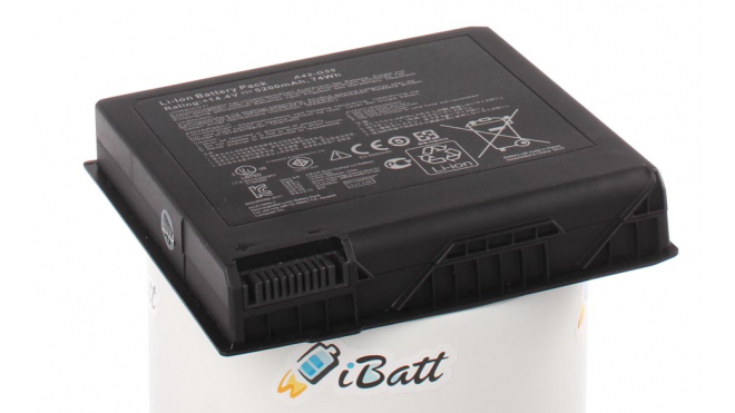 Аккумуляторная батарея для ноутбука Asus G55VM. Артикул iB-A684H.Емкость (mAh): 5200. Напряжение (V): 14,4