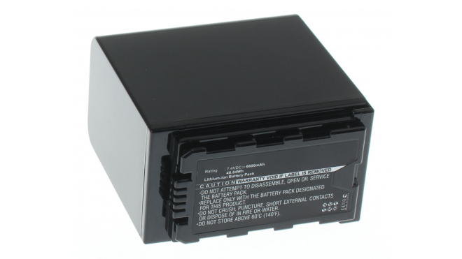 Аккумуляторные батареи для фотоаппаратов и видеокамер Panasonic HDC-MDH2Емкость (mAh): 6600. Напряжение (V): 7,4
