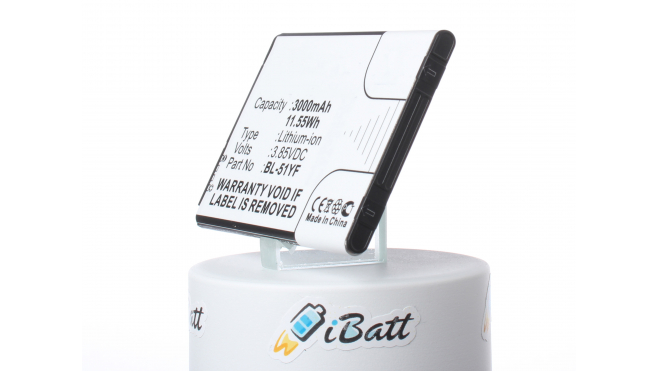 Аккумуляторная батарея iBatt iB-M865 для телефонов, смартфонов LGЕмкость (mAh): 3000. Напряжение (V): 3,85