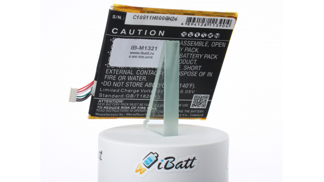 Аккумуляторная батарея C11P1309 для телефонов, смартфонов Asus. Артикул iB-M1321.Емкость (mAh): 3200. Напряжение (V): 3,8