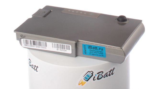 Аккумуляторная батарея BAT1194 для ноутбуков Dell. Артикул iB-A203H.Емкость (mAh): 5200. Напряжение (V): 11,1