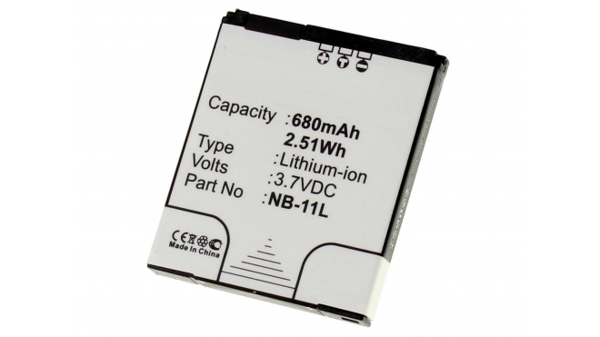 Батарея iB-F132Емкость (mAh): 680. Напряжение (V): 3,7