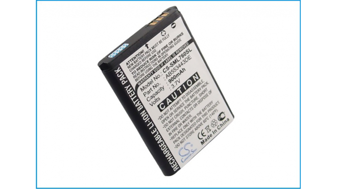 Аккумуляторная батарея для телефона, смартфона Samsung SGH-Z620. Артикул iB-M2634.Емкость (mAh): 900. Напряжение (V): 3,7