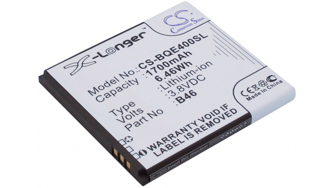 Аккумуляторная батарея iBatt iB-M1578 для телефонов, смартфонов BQЕмкость (mAh): 1700. Напряжение (V): 3,8