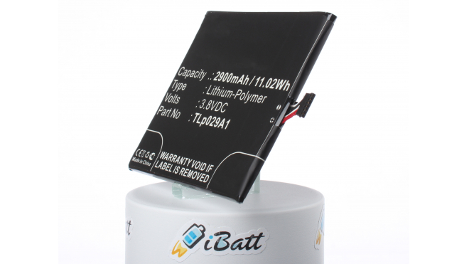 Аккумуляторная батарея iBatt iB-M1215 для телефонов, смартфонов AlcatelЕмкость (mAh): 2900. Напряжение (V): 3,8