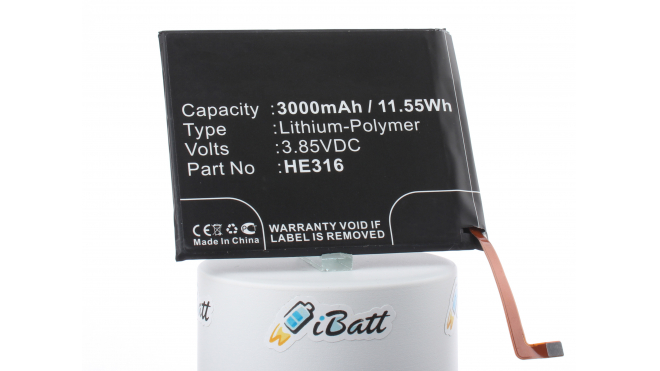 Аккумуляторная батарея iBatt iB-M2373 для телефонов, смартфонов NokiaЕмкость (mAh): 3000. Напряжение (V): 3,85
