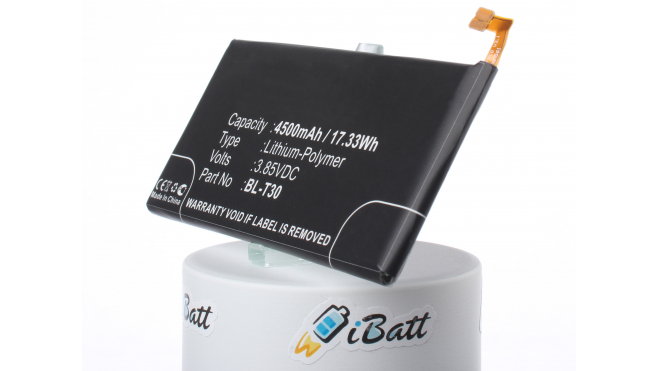 Аккумуляторная батарея iBatt iB-M2167 для телефонов, смартфонов LGЕмкость (mAh): 4500. Напряжение (V): 3,85