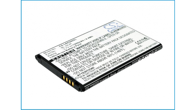 Аккумуляторная батарея iBatt iB-M1064 для телефонов, смартфонов LGЕмкость (mAh): 1200. Напряжение (V): 3,7