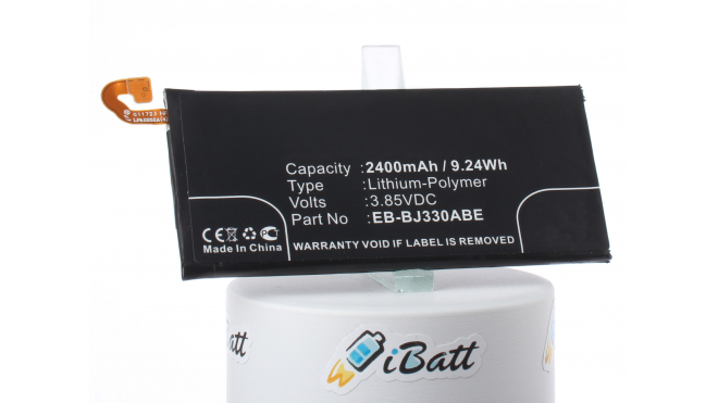 Аккумуляторная батарея EB-BJ330ABE для телефонов, смартфонов Samsung. Артикул iB-M2732.Емкость (mAh): 2400. Напряжение (V): 3,85