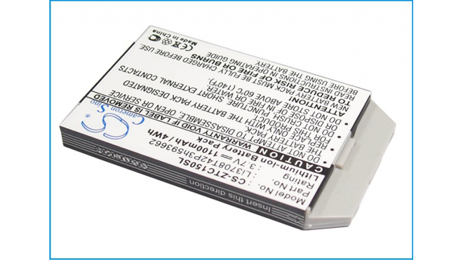 Аккумуляторная батарея iBatt iB-M3022 для телефонов, смартфонов ZTEЕмкость (mAh): 1100. Напряжение (V): 3,7