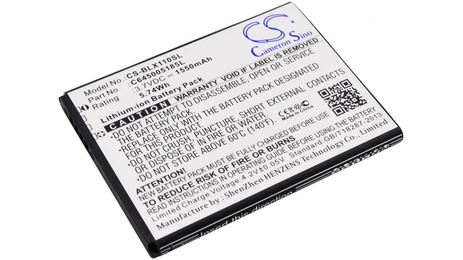 Аккумуляторная батарея iBatt iB-M1479 для телефонов, смартфонов BLUЕмкость (mAh): 1550. Напряжение (V): 3,7