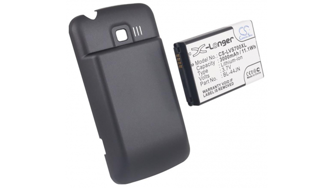 Аккумуляторная батарея для телефона, смартфона LG Gelato Q. Артикул iB-M1021.Емкость (mAh): 3000. Напряжение (V): 3,7