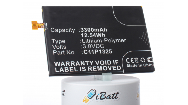 Аккумуляторная батарея iBatt iB-M850 для телефонов, смартфонов AsusЕмкость (mAh): 3300. Напряжение (V): 3,8