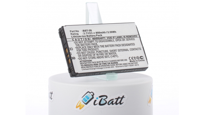 Аккумуляторная батарея iBatt iB-M417 для телефонов, смартфонов Sony EricssonЕмкость (mAh): 800. Напряжение (V): 3,7