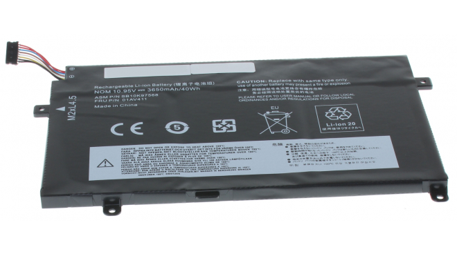 Аккумуляторная батарея 01AV411 для ноутбуков Lenovo. Артикул 11-11513.Емкость (mAh): 3650. Напряжение (V): 10,95