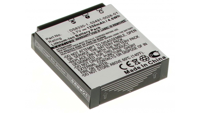 Аккумуляторная батарея DS8330 для фотоаппаратов и видеокамер Hitachi. Артикул iB-F414.Емкость (mAh): 1250. Напряжение (V): 3,7