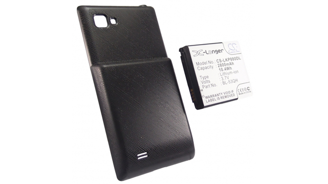 Аккумуляторная батарея для телефона, смартфона LG P880 Optimus 4X HD. Артикул iB-M458.Емкость (mAh): 2800. Напряжение (V): 3,7