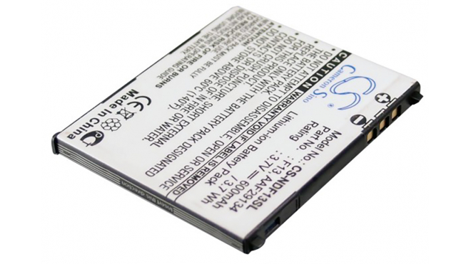Аккумуляторная батарея для телефона, смартфона NTT DoCoMo F-04B. Артикул iB-M2381.Емкость (mAh): 600. Напряжение (V): 3,7