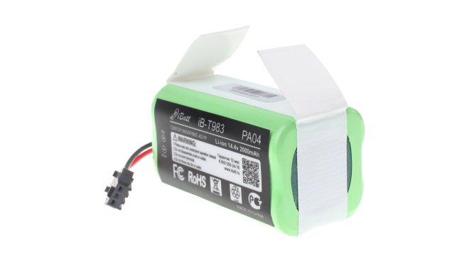 Аккумуляторная батарея для пылесоса Eufy RoboVac G10. Артикул iB-T983.Емкость (mAh): 2000. Напряжение (V): 14,4