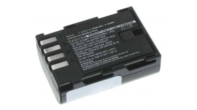 Аккумуляторные батареи для фотоаппаратов и видеокамер Panasonic Lumix DMC-GH4KЕмкость (mAh): 1600. Напряжение (V): 7,4