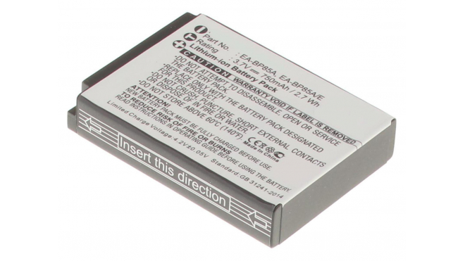 Аккумуляторные батареи для фотоаппаратов и видеокамер Samsung Digimax SH100Емкость (mAh): 750. Напряжение (V): 3,7