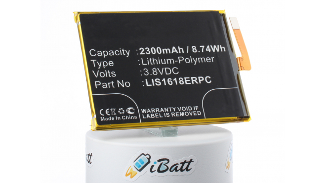 Аккумуляторная батарея iBatt iB-M2862 для телефонов, смартфонов SonyЕмкость (mAh): 2300. Напряжение (V): 3,8