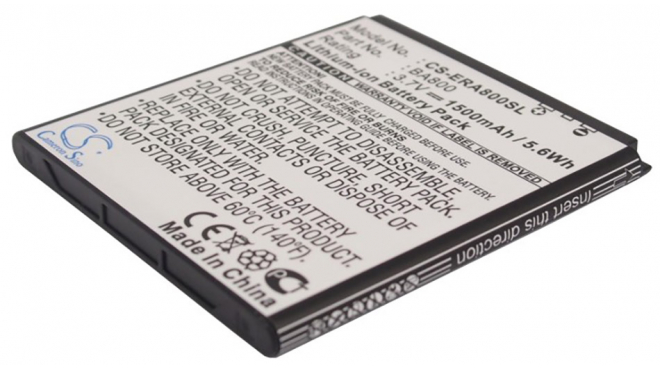 Аккумуляторная батарея BA800 для телефонов, смартфонов Sony Ericsson. Артикул iB-M2868.Емкость (mAh): 1500. Напряжение (V): 3,7