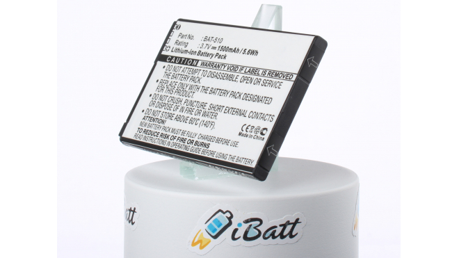 Аккумуляторная батарея BAT-510 для телефонов, смартфонов Acer. Артикул iB-M1192.Емкость (mAh): 1500. Напряжение (V): 3,7