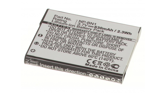 Аккумуляторная батарея NP-BN1 для фотоаппаратов и видеокамер Sony. Артикул iB-F304.Емкость (mAh): 630. Напряжение (V): 3,7