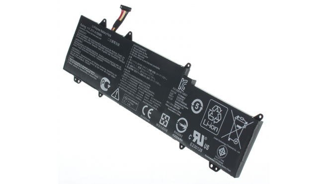 Аккумуляторная батарея для ноутбука Asus UX32LN Zenbook. Артикул iB-A1151.Емкость (mAh): 4400. Напряжение (V): 11,3