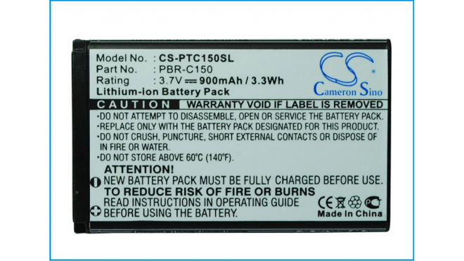Аккумуляторная батарея для телефона, смартфона Pantech C150. Артикул iB-M2477.Емкость (mAh): 900. Напряжение (V): 3,7