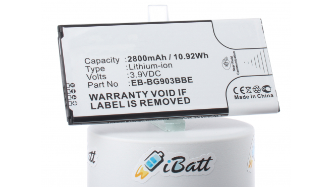 Аккумуляторная батарея iBatt iB-M2723 для телефонов, смартфонов SamsungЕмкость (mAh): 2800. Напряжение (V): 3,9