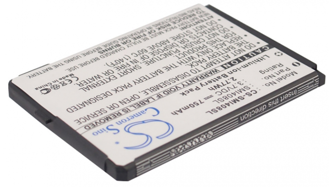 Аккумуляторная батарея для телефона, смартфона Samsung SGH-i408. Артикул iB-M2657.Емкость (mAh): 750. Напряжение (V): 3,7