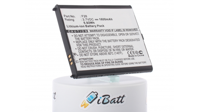 Аккумуляторная батарея iBatt iB-M688 для телефонов, смартфонов FujitsuЕмкость (mAh): 1600. Напряжение (V): 3,7