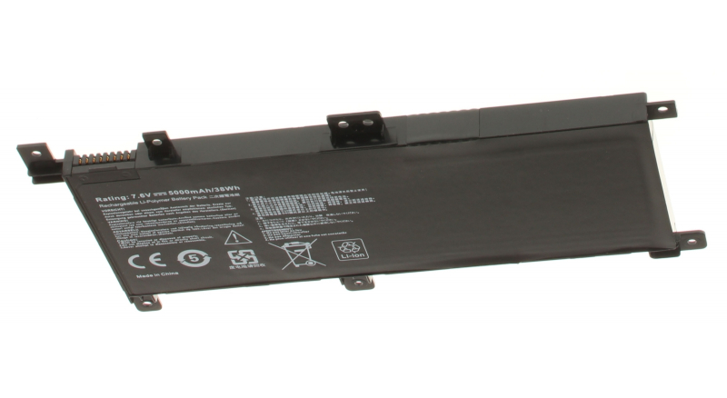 Аккумуляторная батарея для ноутбука Asus X556UJ. Артикул iB-A1154.Емкость (mAh): 5000. Напряжение (V): 7,6